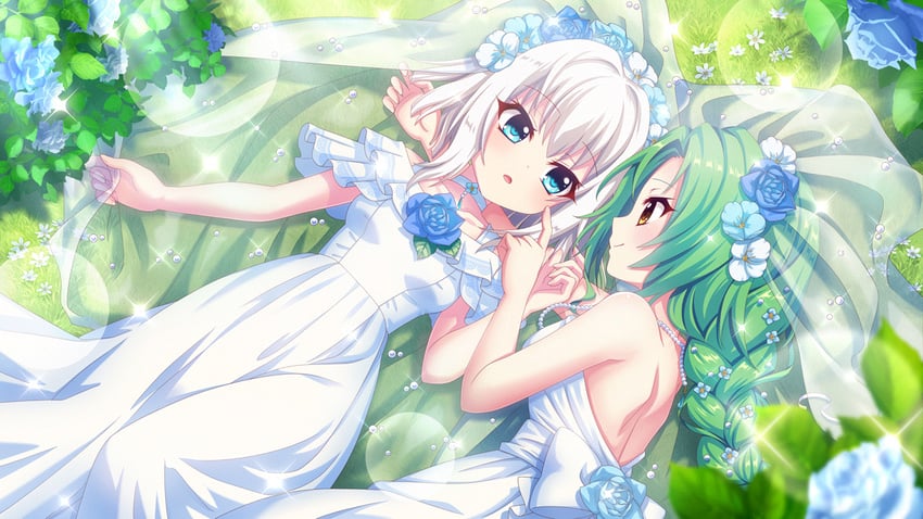 nishidate haku and shirokita kuroha (re:stage!) drawn by izumi_tsubasu