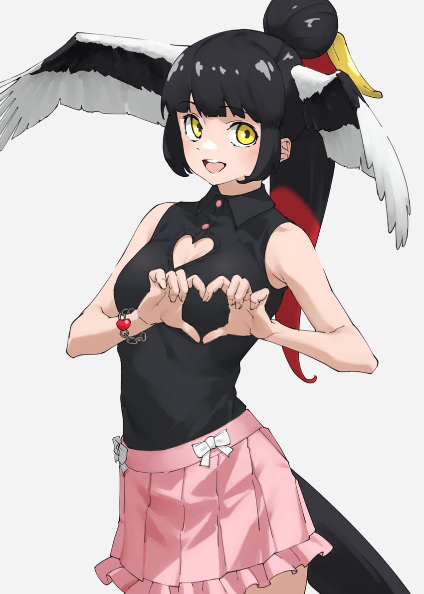 saddlebilled-stork (kemono friends and 1 more) drawn by tanabe_(fueisei)