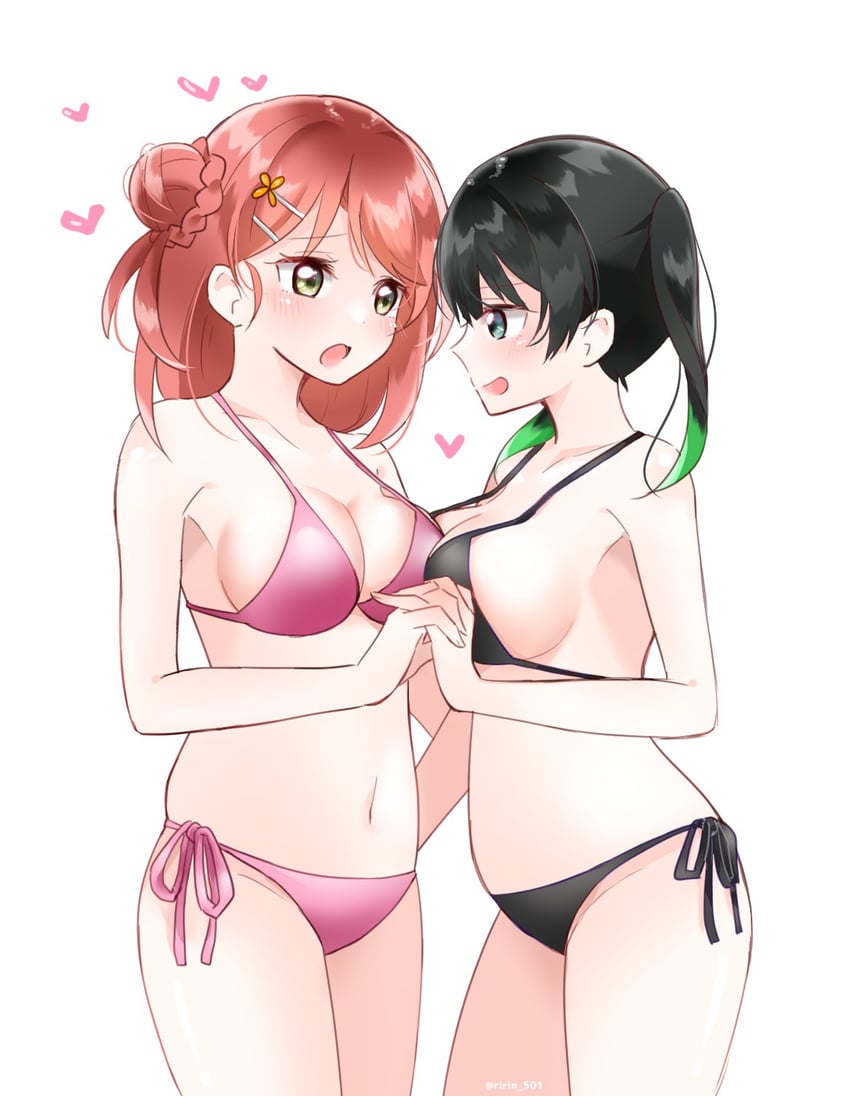 uehara ayumu and takasaki yu (love live! and 1 more) drawn by ririn_(ririn_501)