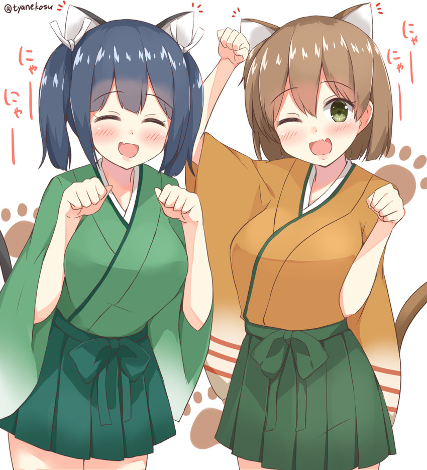 souryuu and hiryuu (kantai collection) drawn by chaa_(korone-ze)