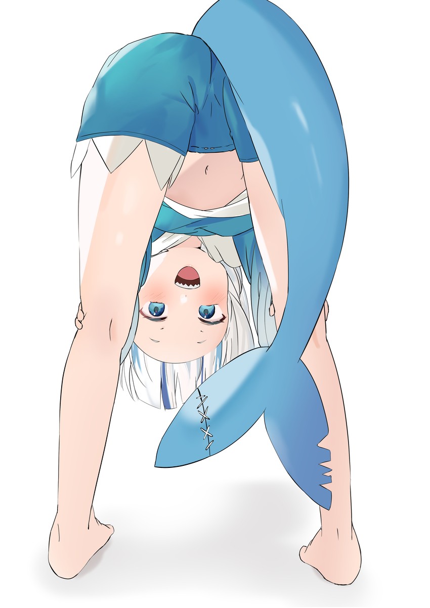 gawr gura (hololive and 1 more) drawn by derby_(dabidabi)