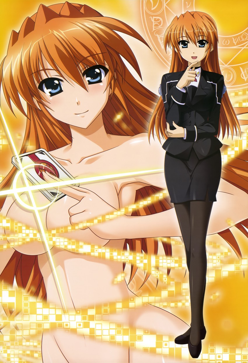 teana lanster and cross mirage (lyrical nanoha and 2 more) drawn by higa_yukari