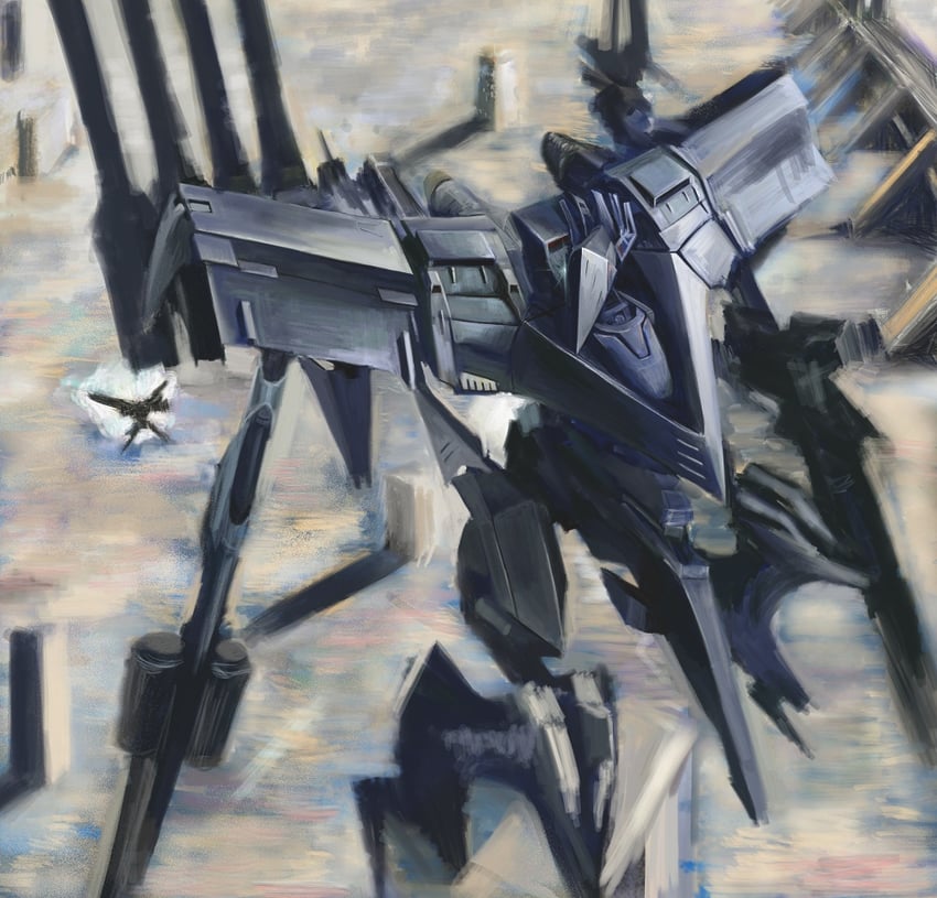 white glint, stasis, and type-lahire (armored core and 2 more) drawn by yakintea