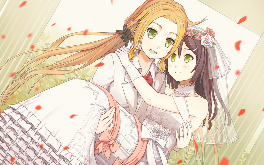 miyoshi karin and inubouzaki fuu (yuusha de aru and 1 more) drawn by piza_rokumai