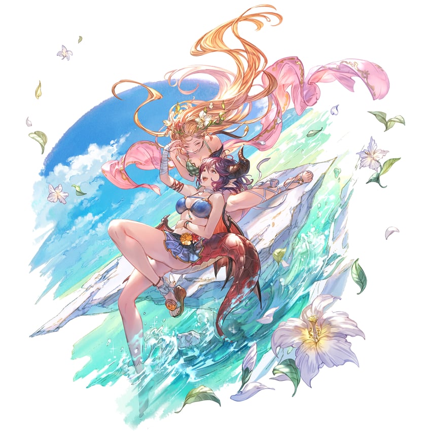 grea and anne (granblue fantasy and 1 more) drawn by minaba_hideo