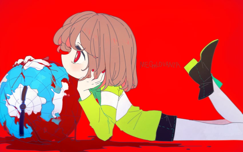 chara (undertale) drawn by soseji_(tjduswjd)