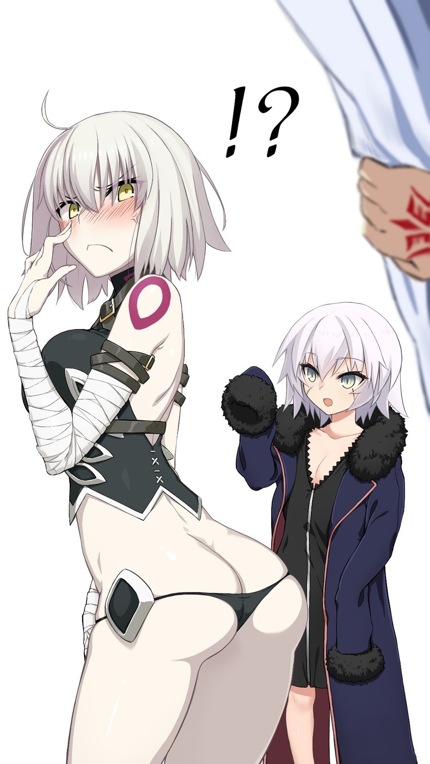 jeanne d'arc alter and jack the ripper (fate and 2 more) drawn by susukune