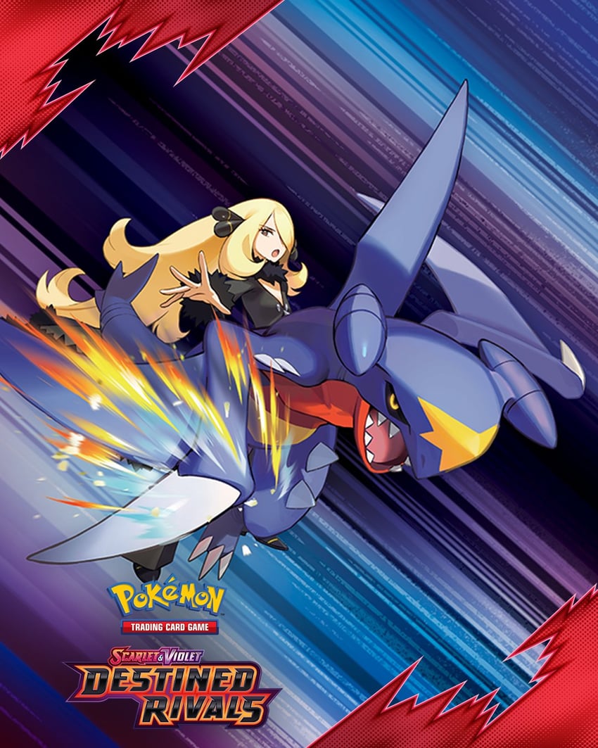 cynthia and garchomp (pokemon and 2 more) drawn by blanco026