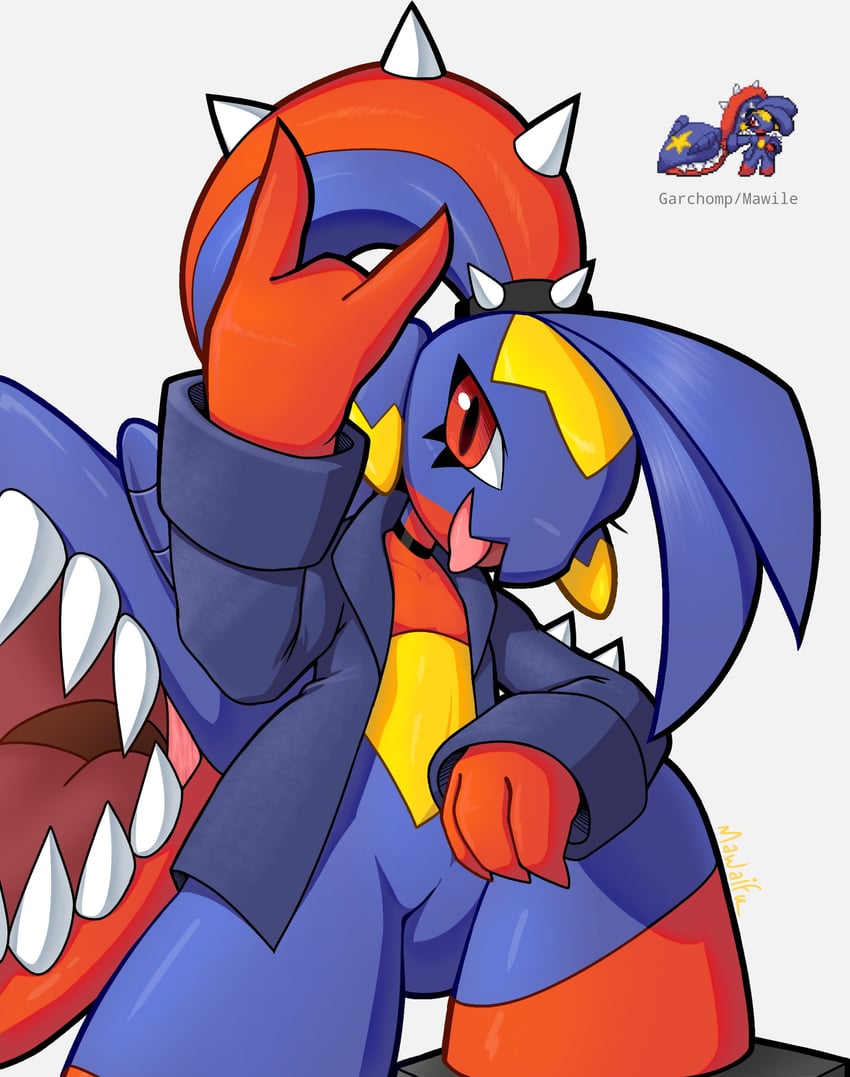 garchomp and mawile (pokemon and 1 more) drawn by mawaifu