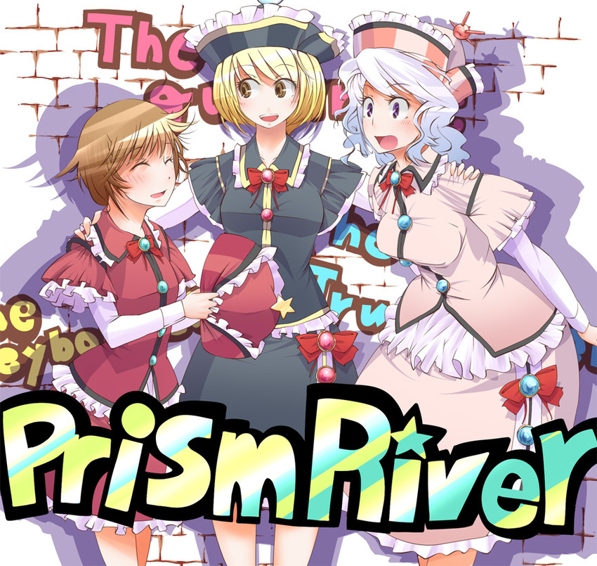 lunasa prismriver, merlin prismriver, and lyrica prismriver (touhou) drawn by kasuteru