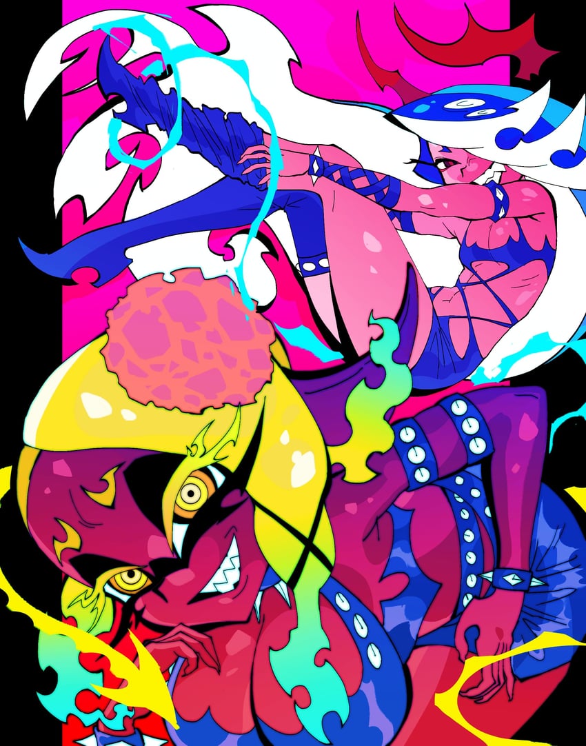 shiver, frye, kneesocks, and scanty (splatoon and 1 more) drawn by sorenjj