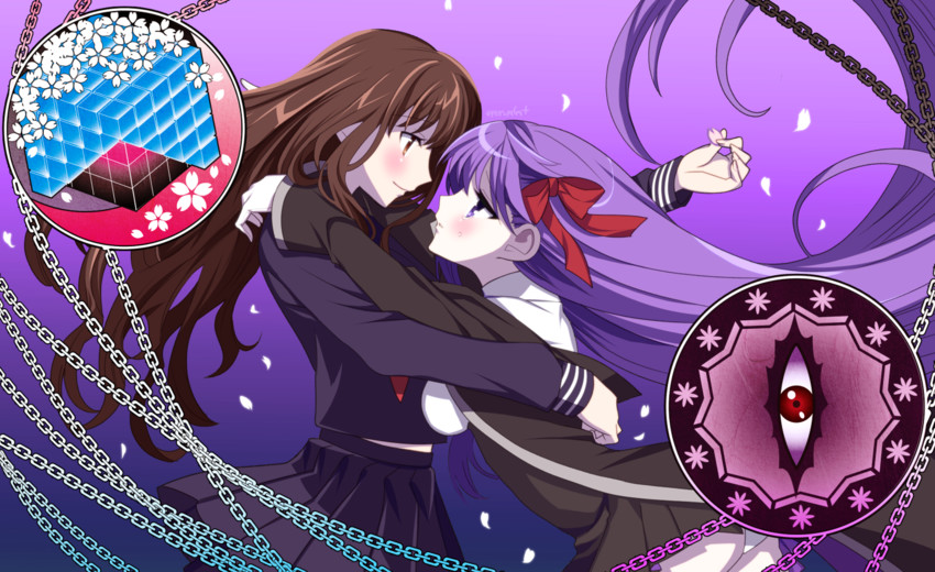 bb and kishinami hakuno (fate and 2 more) drawn by sentaku_nori