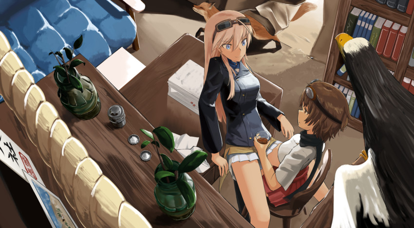 hanna-justina marseille and katou keiko (world witches series and 1 more) drawn by minori_(ernte_c)