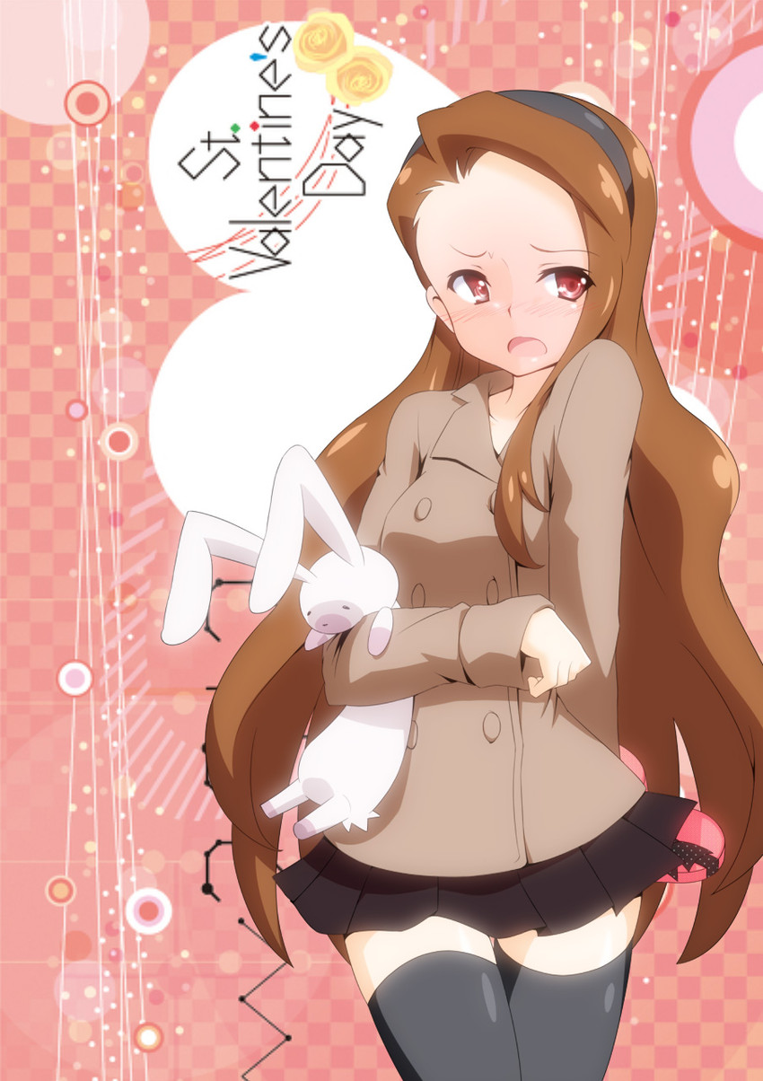 minase iori and usa-chan (idolmaster) drawn by nagarakawa_shiraku