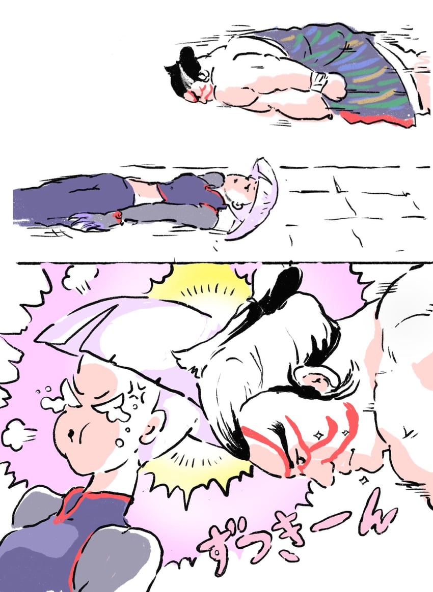 a.k.i. and e. honda (street fighter) drawn by kaituburing
