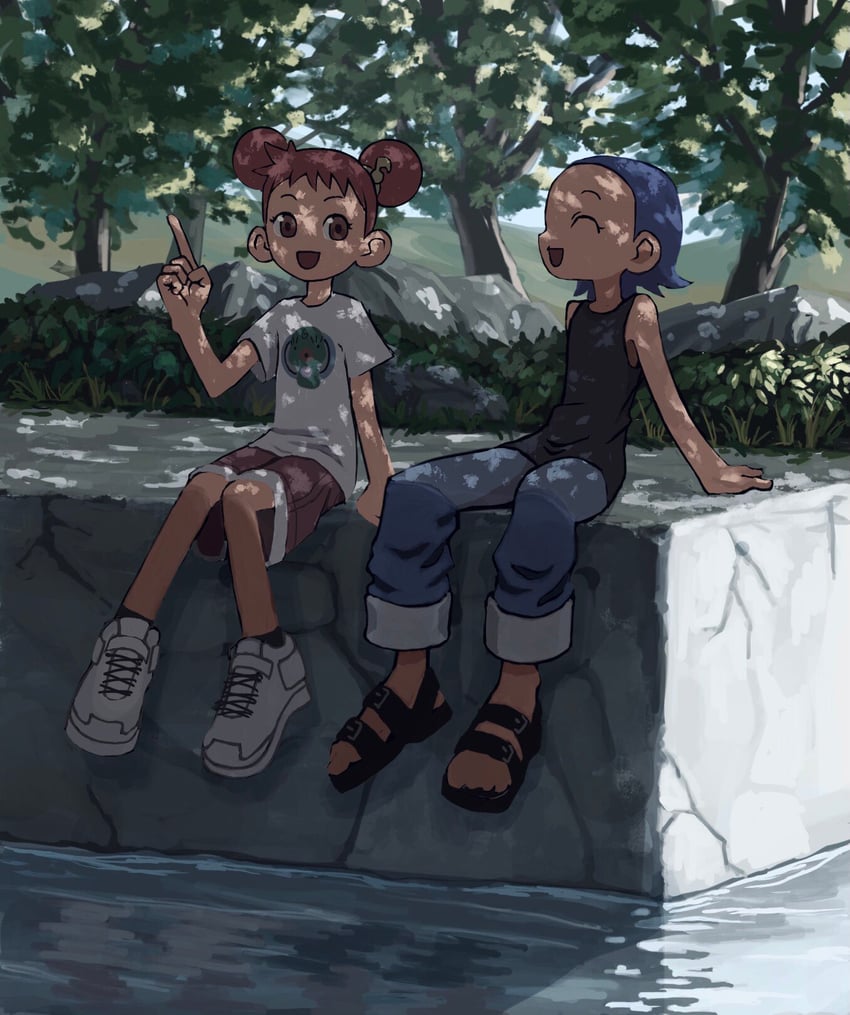 harukaze doremi, senoo aiko, and majorika (ojamajo doremi) drawn by wabuchi