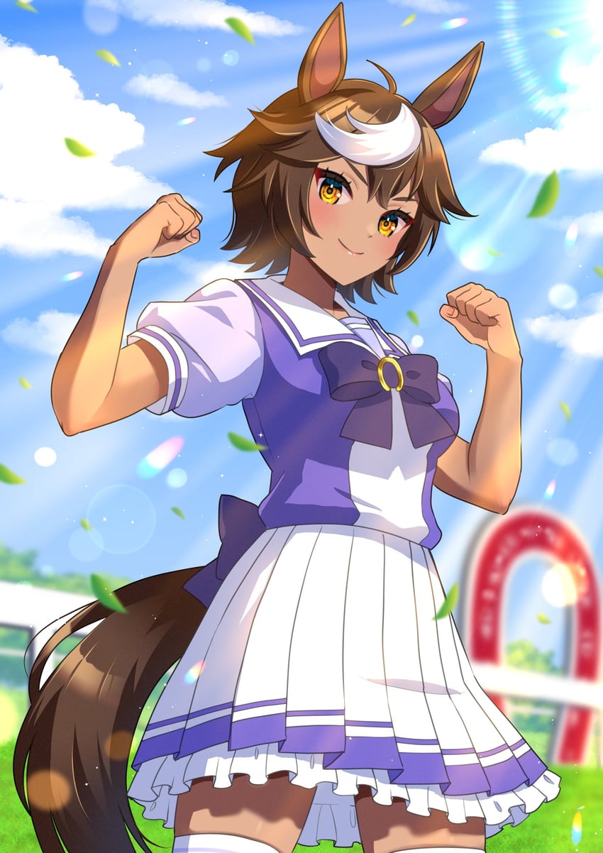 tomoe umari (umamusume and 1 more) drawn by erenshu