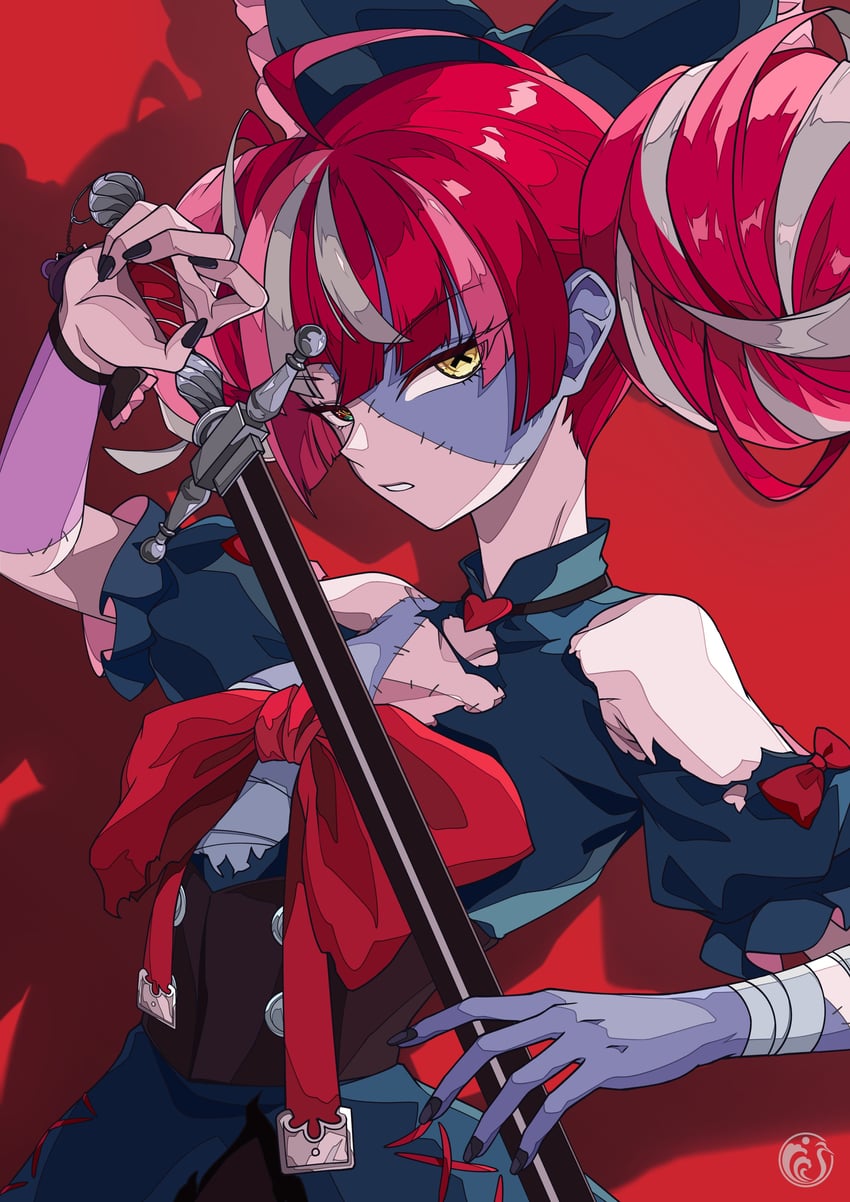 kureiji ollie (hololive and 1 more) drawn by 318_saiha
