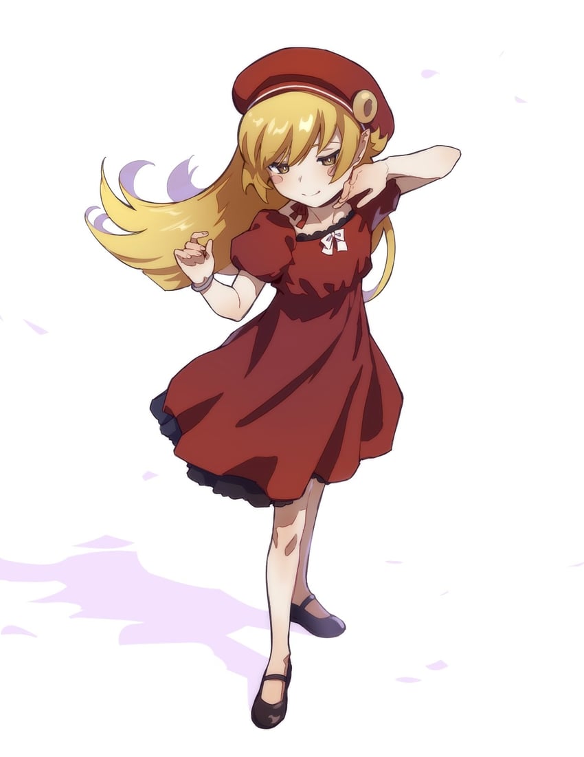 oshino shinobu (monogatari and 1 more) drawn by nifffi