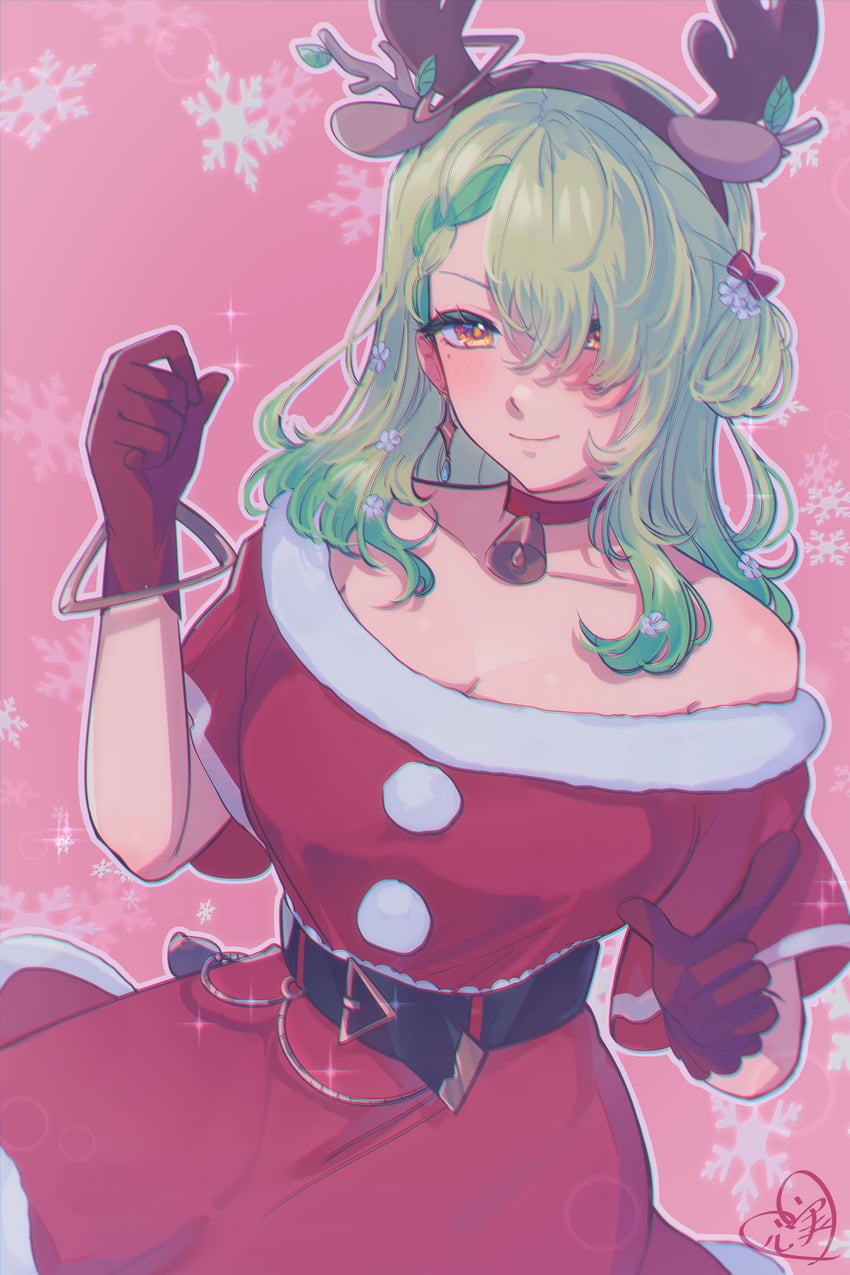 ceres fauna (hololive and 1 more) drawn by kokomi_(aniesuakkaman)