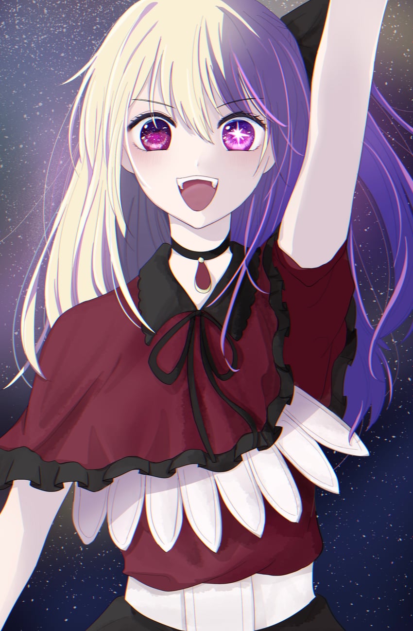 hoshino ai and hoshino ruby (oshi no ko) drawn by manaka1233456