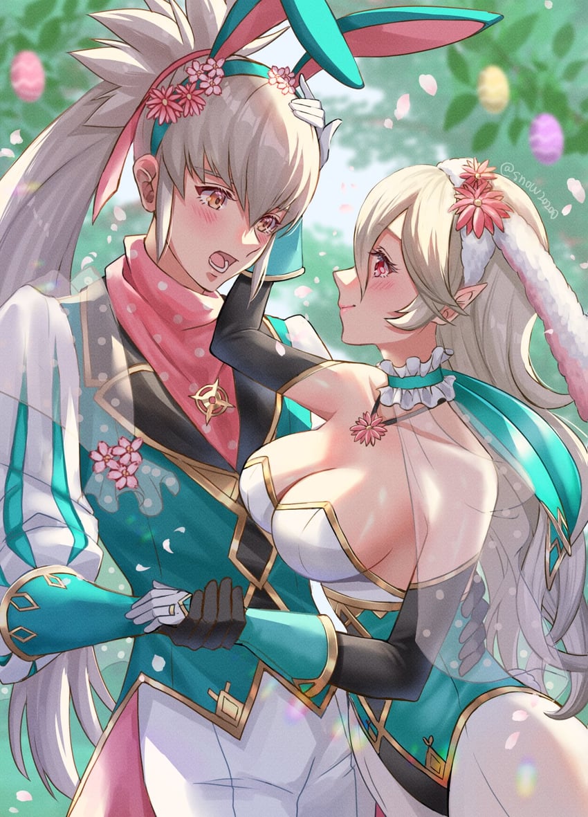 female corrin and takumi (fire emblem and 2 more) drawn by snow20200
