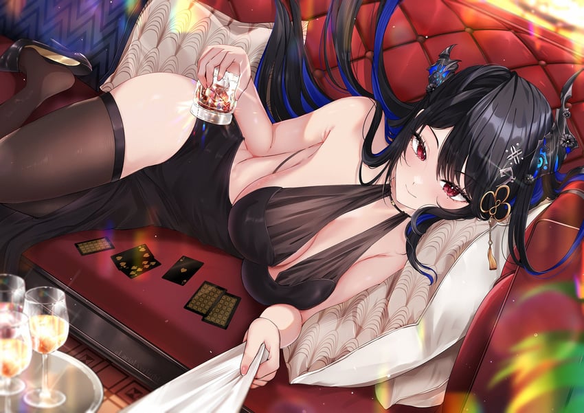 nerissa ravencroft (hololive and 1 more) drawn by lacia_everlight