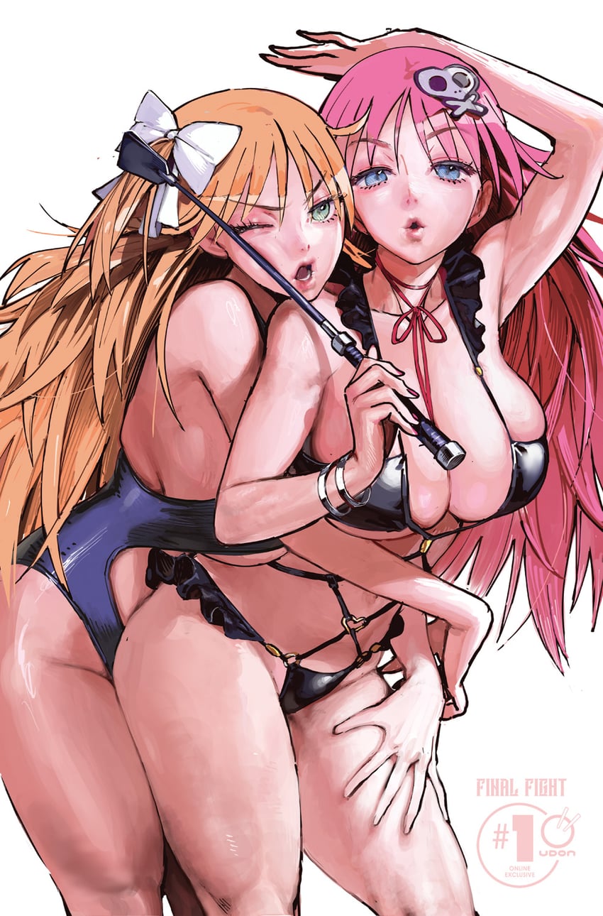 poison and roxy (final fight) drawn by conto
