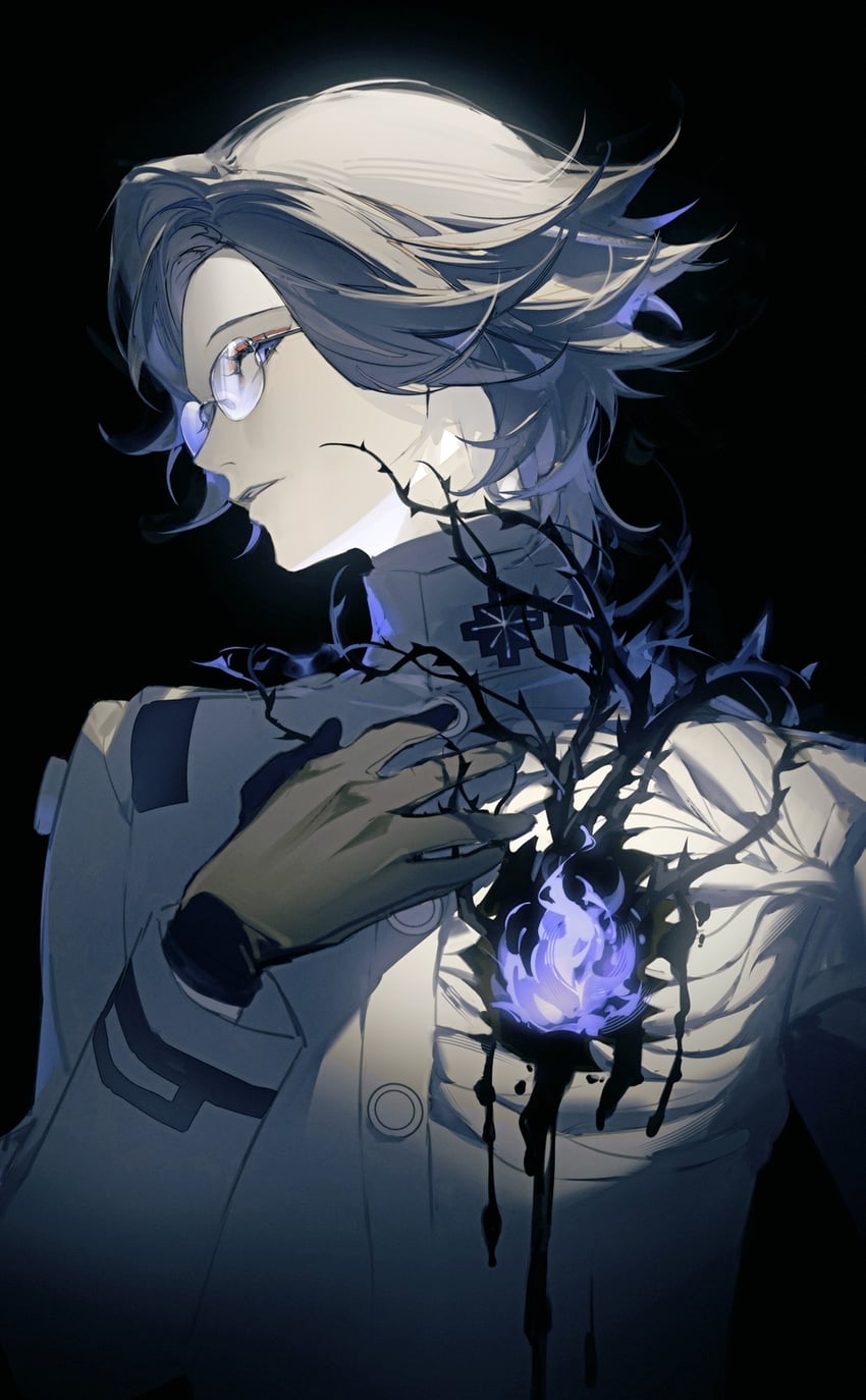aotsuki eito (the hundred line -last defense academy-) drawn by shiosakana