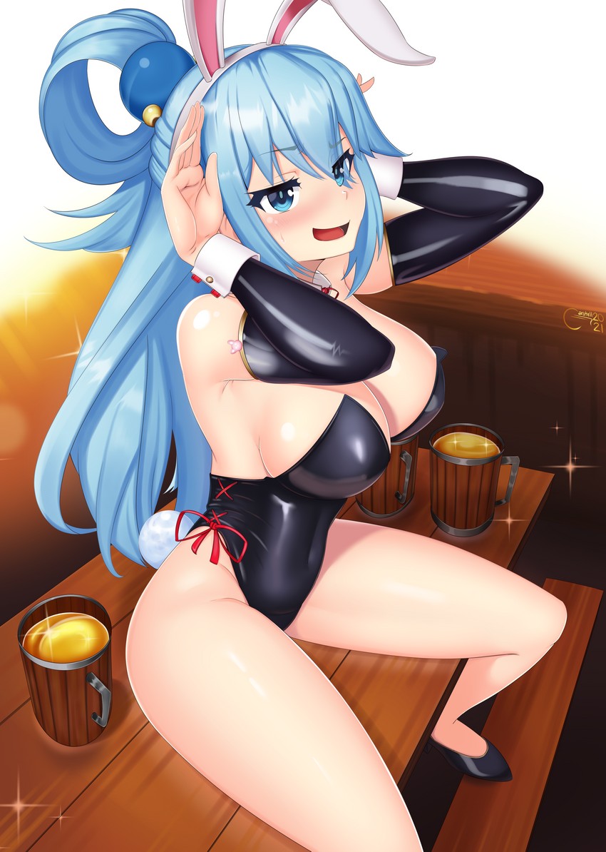 aqua (kono subarashii sekai ni shukufuku wo!) drawn by castell