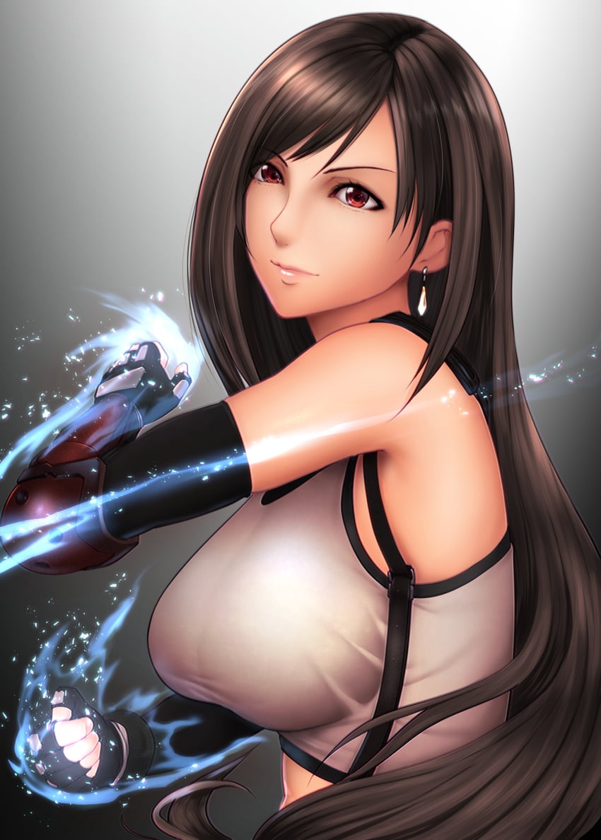 tifa lockhart (final fantasy and 1 more) drawn by big.g