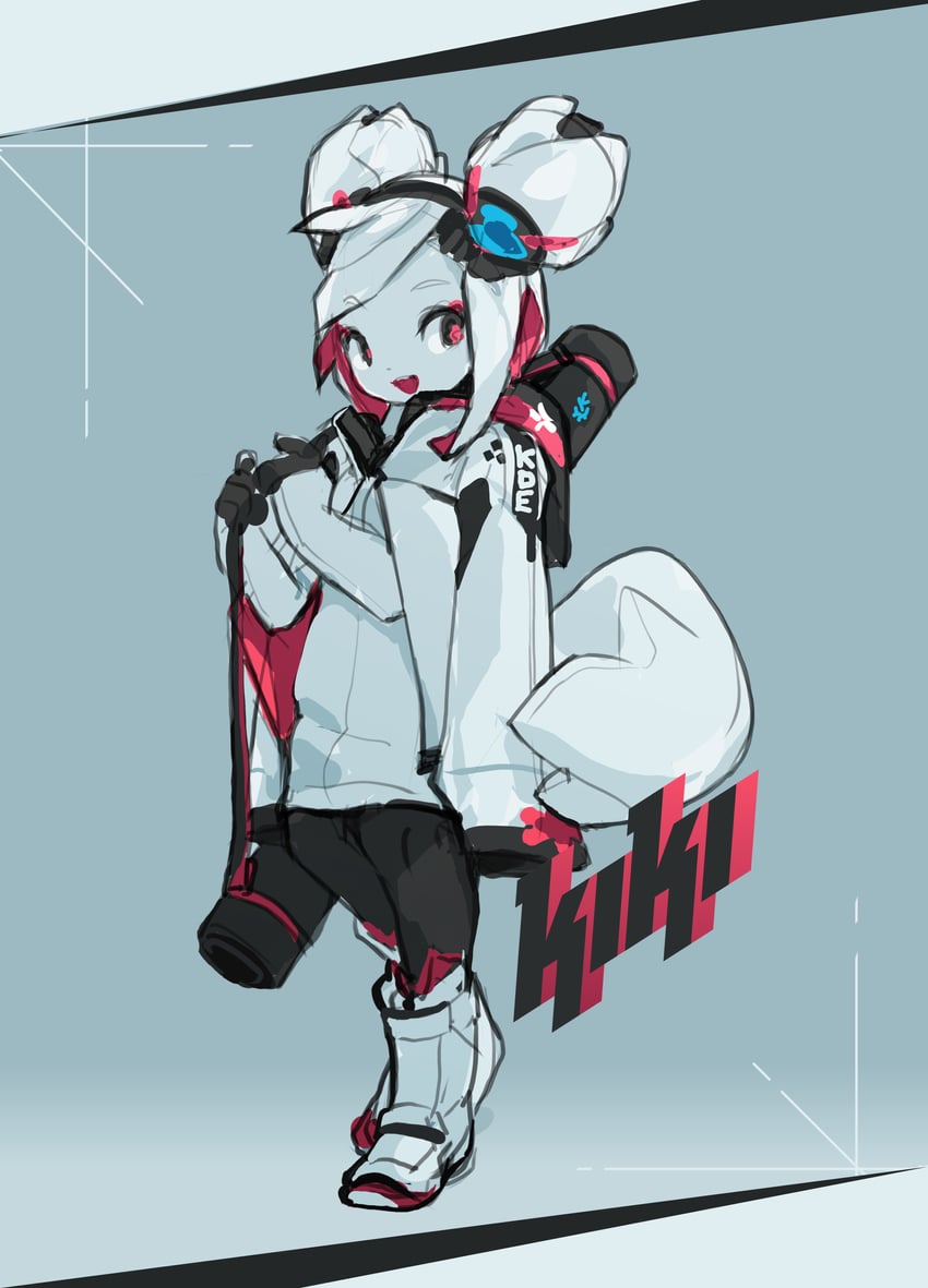 kiki the cyber squirrel (original and 2 more) drawn by tyson_tan