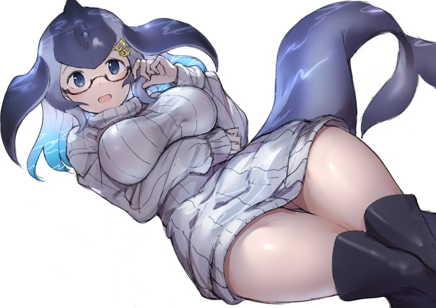 blue whale (kemono friends and 1 more) drawn by koruse