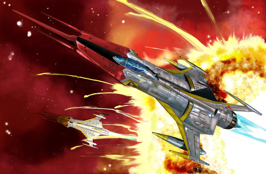 cosmo zero (uchuu senkan yamato and 1 more) drawn by i.t.o_daynamics