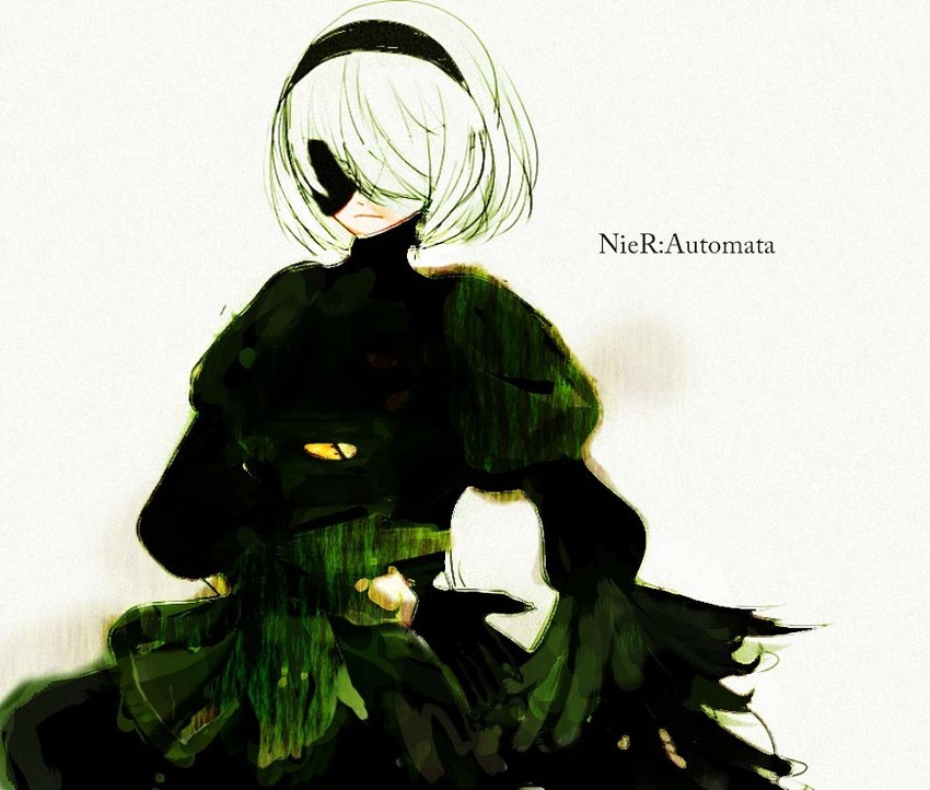 2b (nier and 1 more) drawn by kigi_tbl