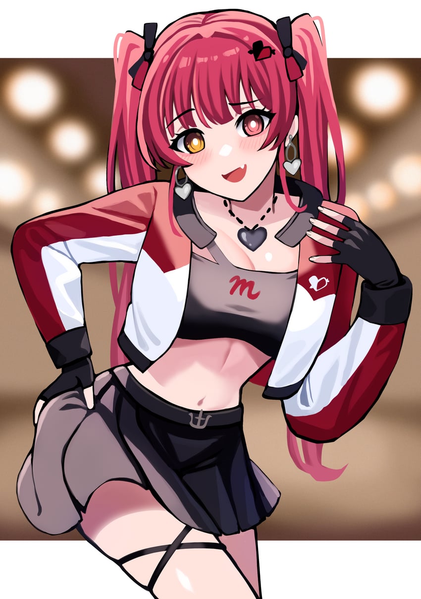 houshou marine (hololive and 1 more) drawn by jerrytz