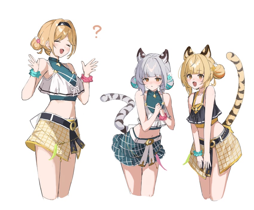 djeeta, bai, and huang (granblue fantasy) drawn by shiro_wa_(shiroshironix)