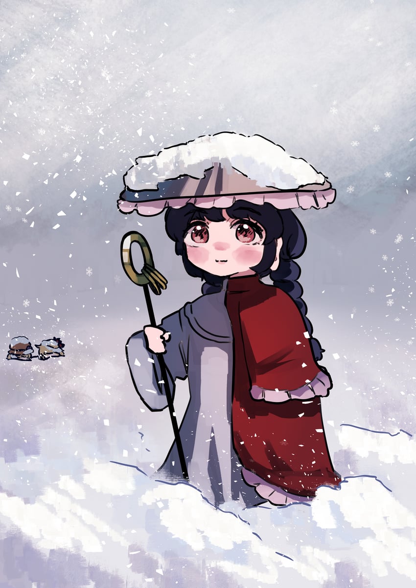 aki minoriko, aki shizuha, and yatadera narumi (touhou) drawn by nanaironokabi