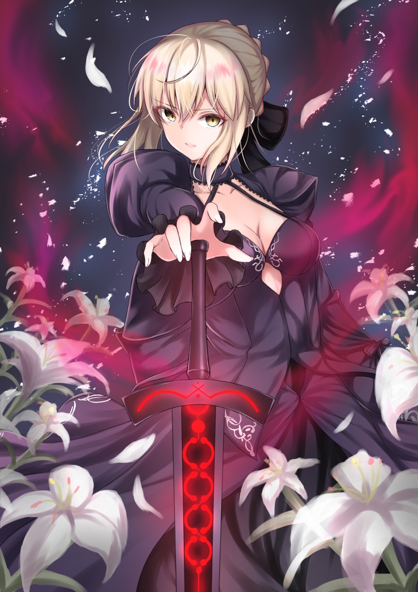 artoria pendragon and saber alter (fate and 2 more) drawn by nakaji_(user_snap3353)