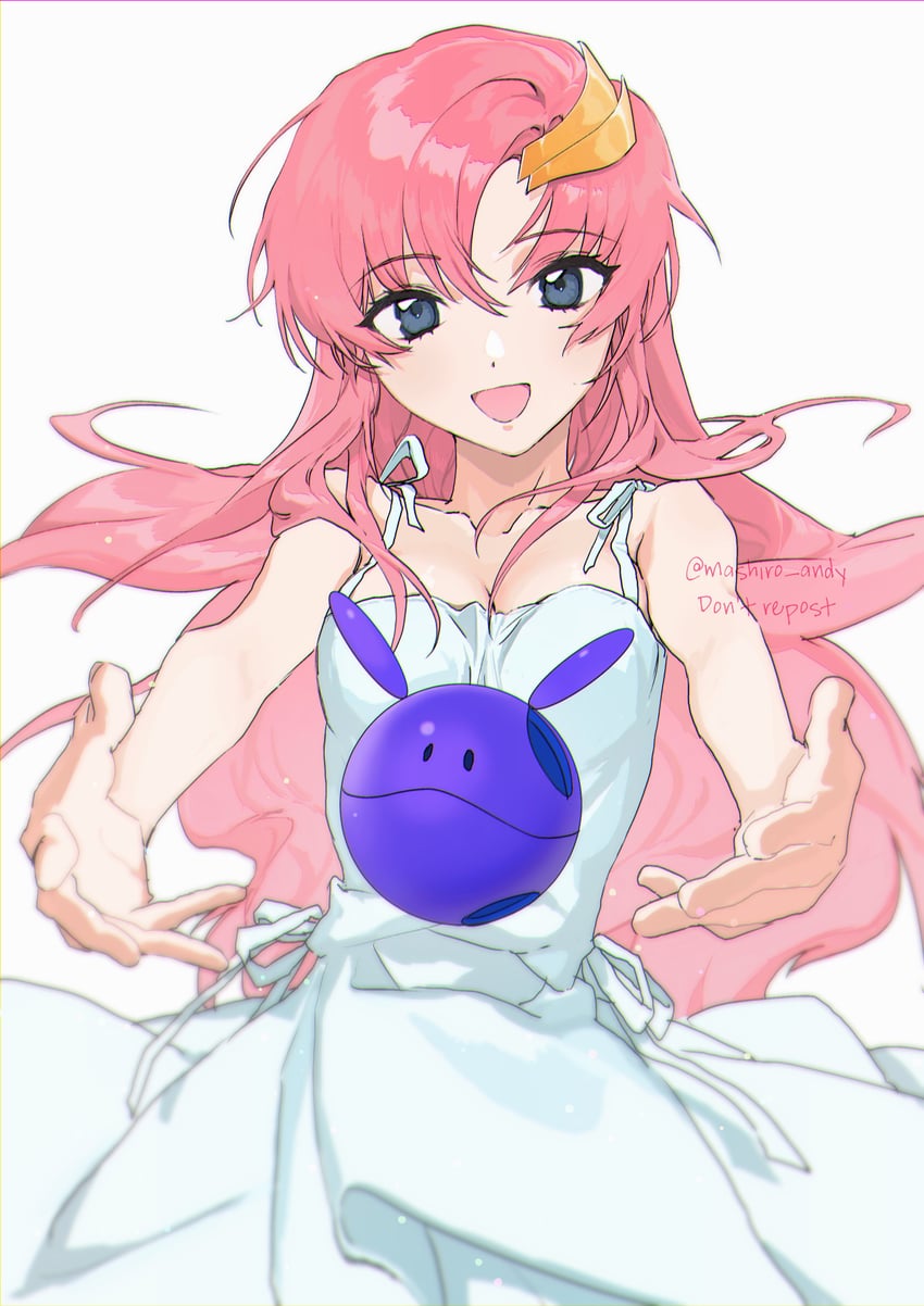 haro and lacus clyne (gundam and 1 more) drawn by mashiro_andy