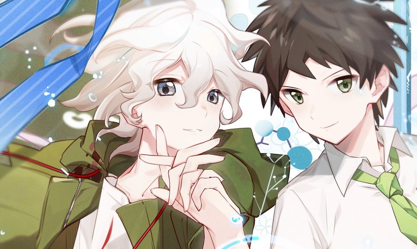 komaeda nagito and hinata hajime (danganronpa and 1 more) drawn by midou_(grk12138)