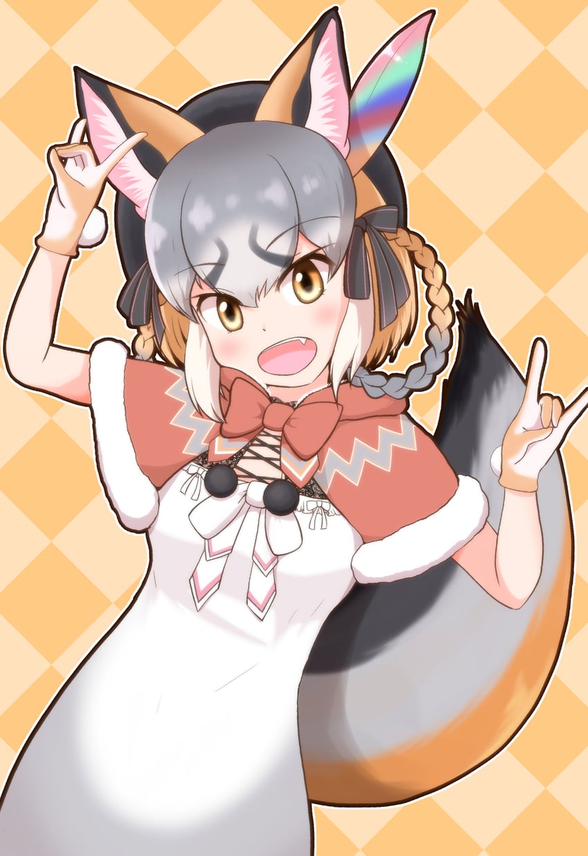 island fox (kemono friends and 1 more) drawn by monaca_(monamona)