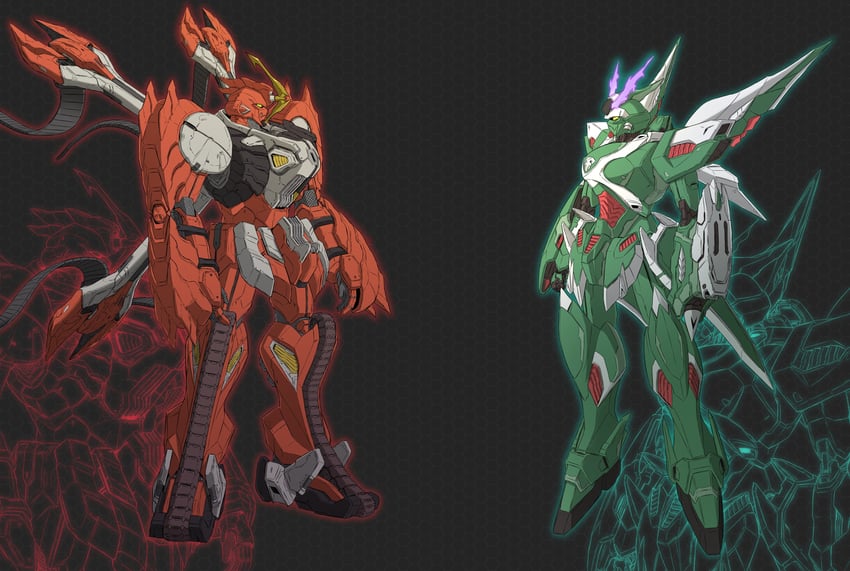 phantom gundam and anchor (gundam and 3 more) drawn by awatobi