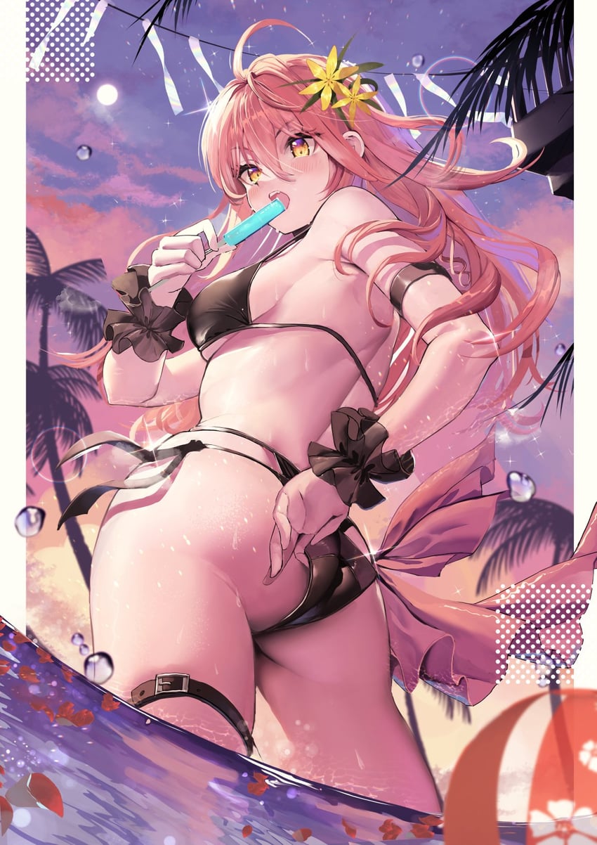 jougasaki mika (idolmaster and 1 more) drawn by haruhina_purple