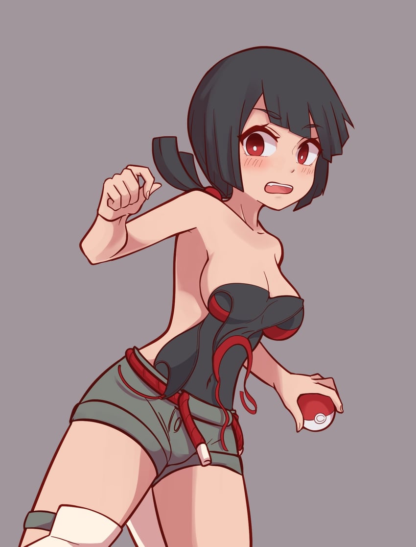 zinnia (pokemon and 1 more) drawn by yan_pai