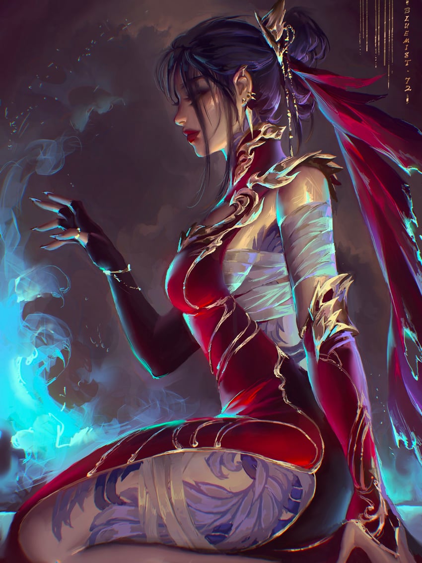 azula (avatar legends and 1 more) drawn by bluemist72