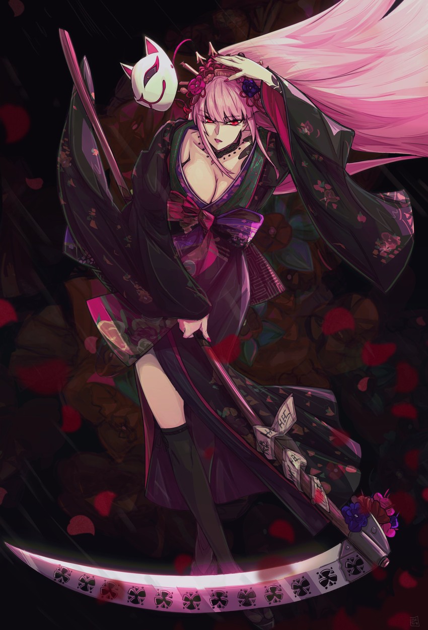 mori calliope (hololive and 2 more) drawn by kamuify