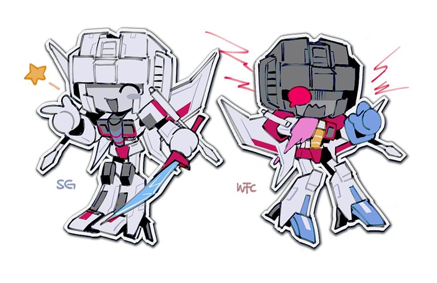 starscream (transformers and 3 more) drawn by uchikaze