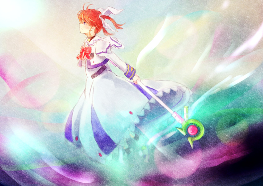 takamachi nanoha and raising heart (lyrical nanoha and 1 more) drawn by kashima_fumi