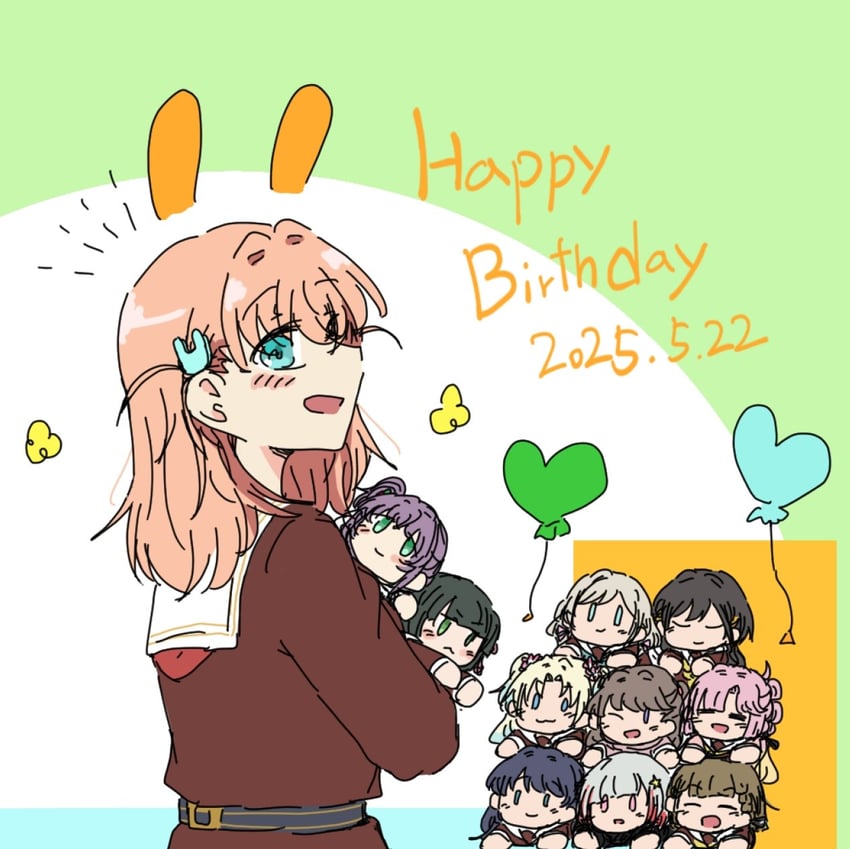 hinoshita kaho, fujishima megumi, otomune kozue, murano sayaka, yugiri tsuzuri, and 6 more (love live! and 1 more) drawn by raon_515